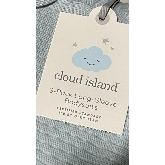 Cloud Island 6 Long Sleeve Baby Newborn Ribbed One Piece Bodysuit NWT - Picture 6 of 8